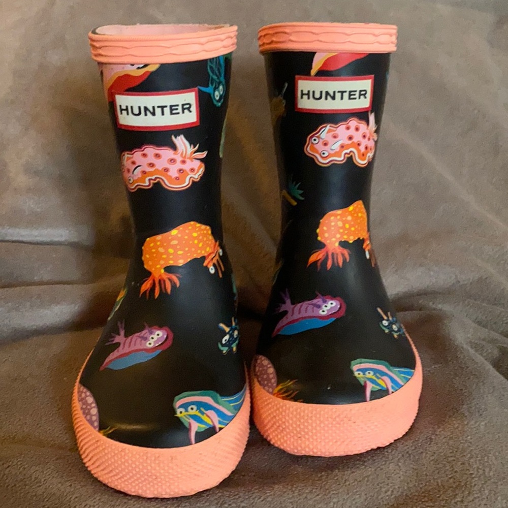 Hunter rain boots with socks!